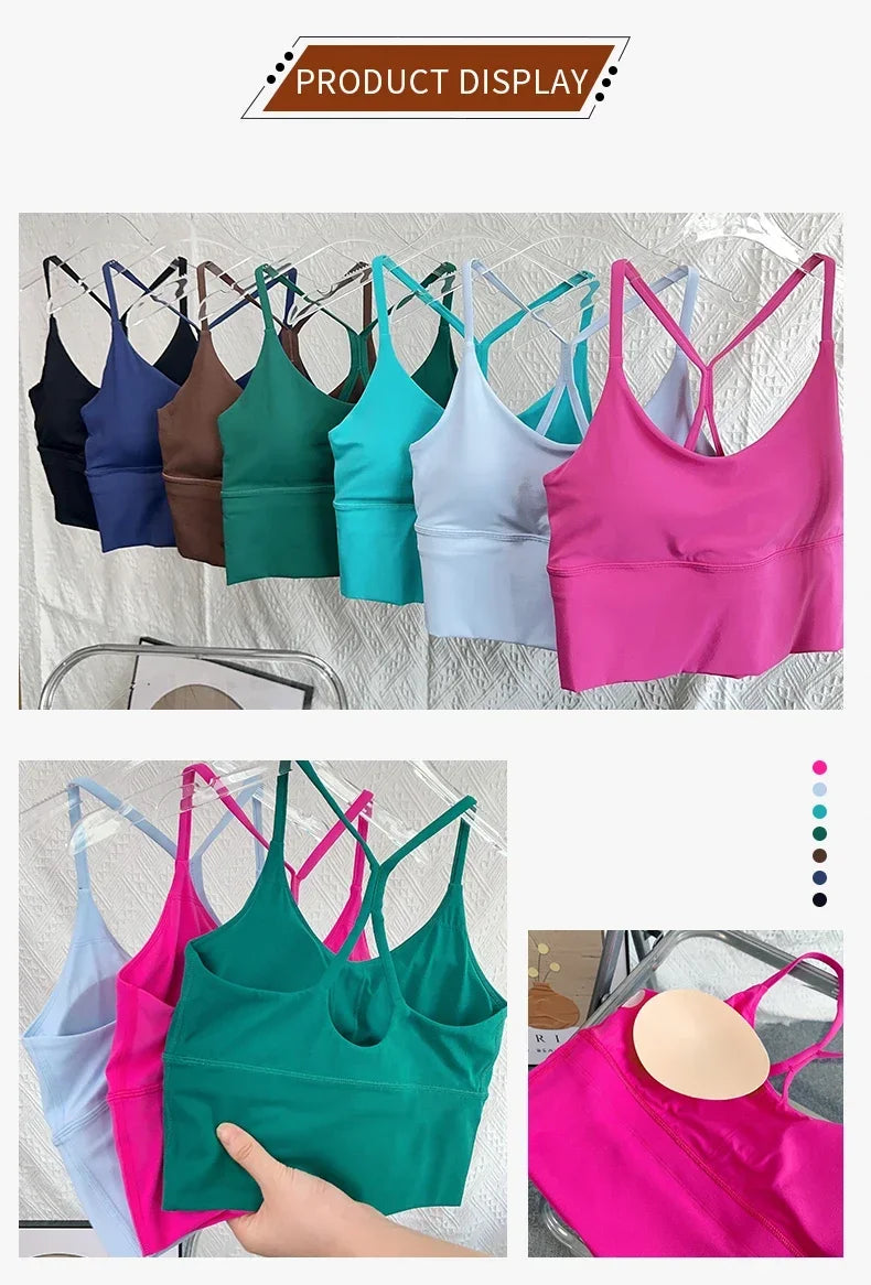 Cross Back Small Sling Yoga Sports Bra