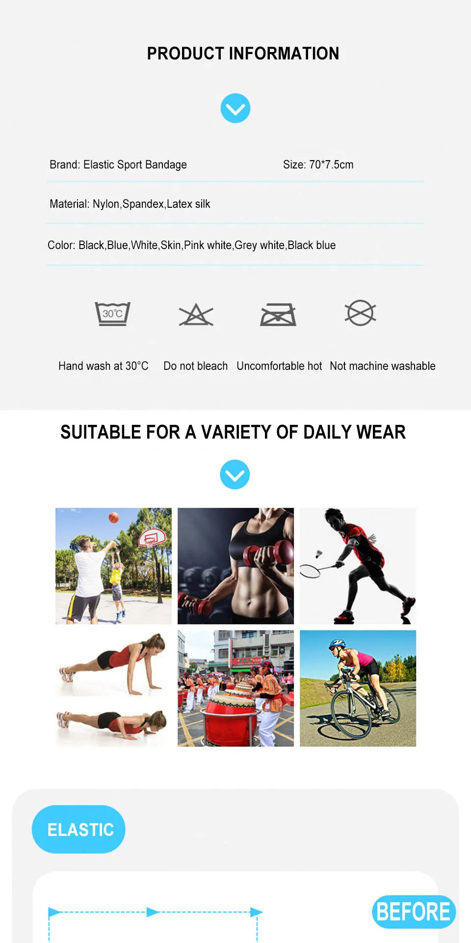 Knee Support Sports Strap