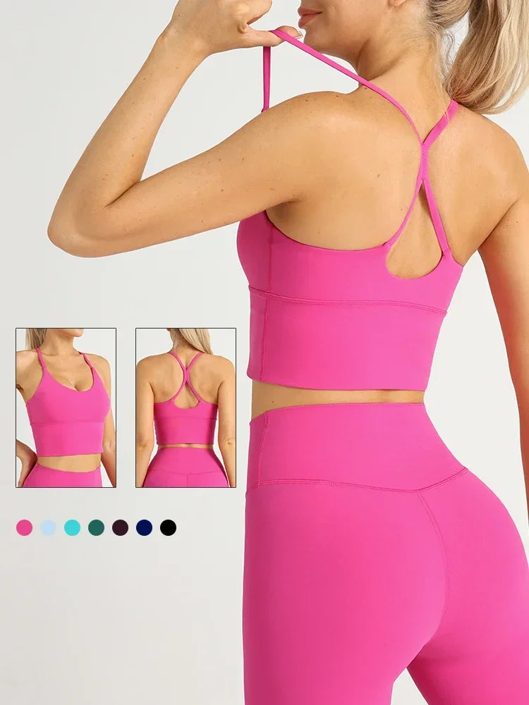 Yoga Cross Back Y Shape Sports Bra