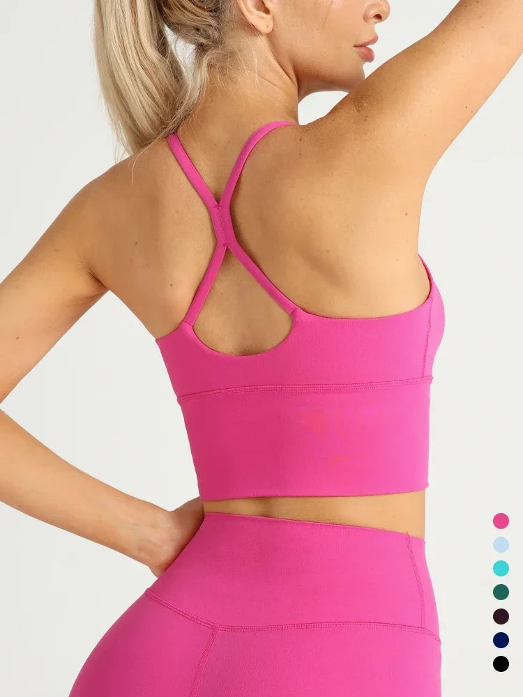 Yoga Cross Back Y Shape Sports Bra