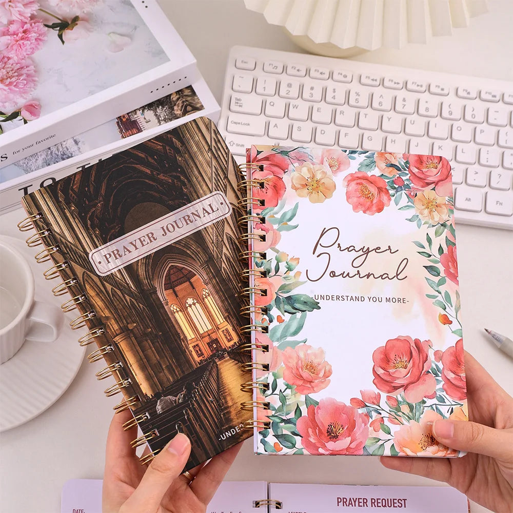 Hard Cover Spiral Bound Prayer Journal