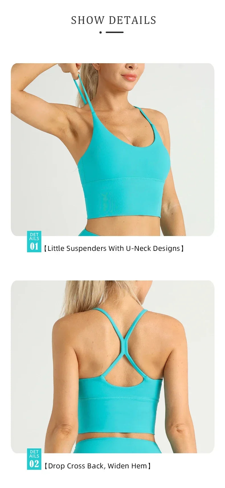 Yoga Cross Back Y Shape Sports Bra
