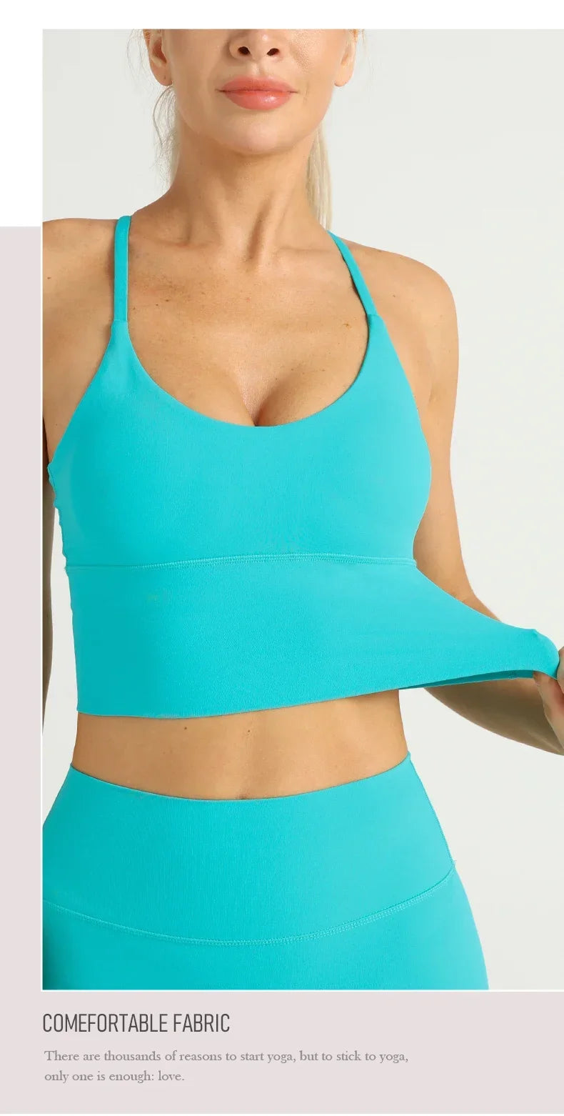 Yoga Cross Back Y Shape Sports Bra