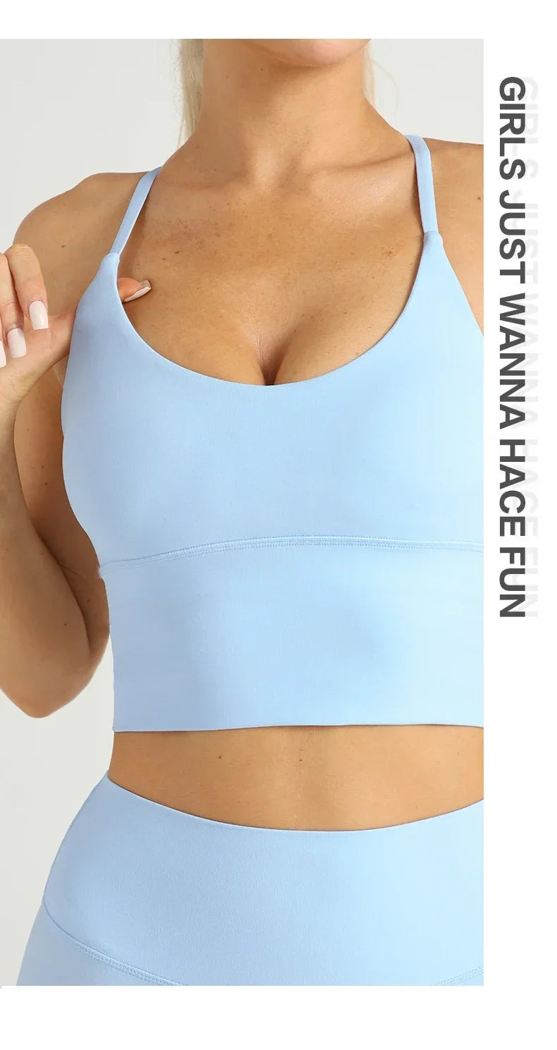 Yoga Cross Back Y Shape Sports Bra