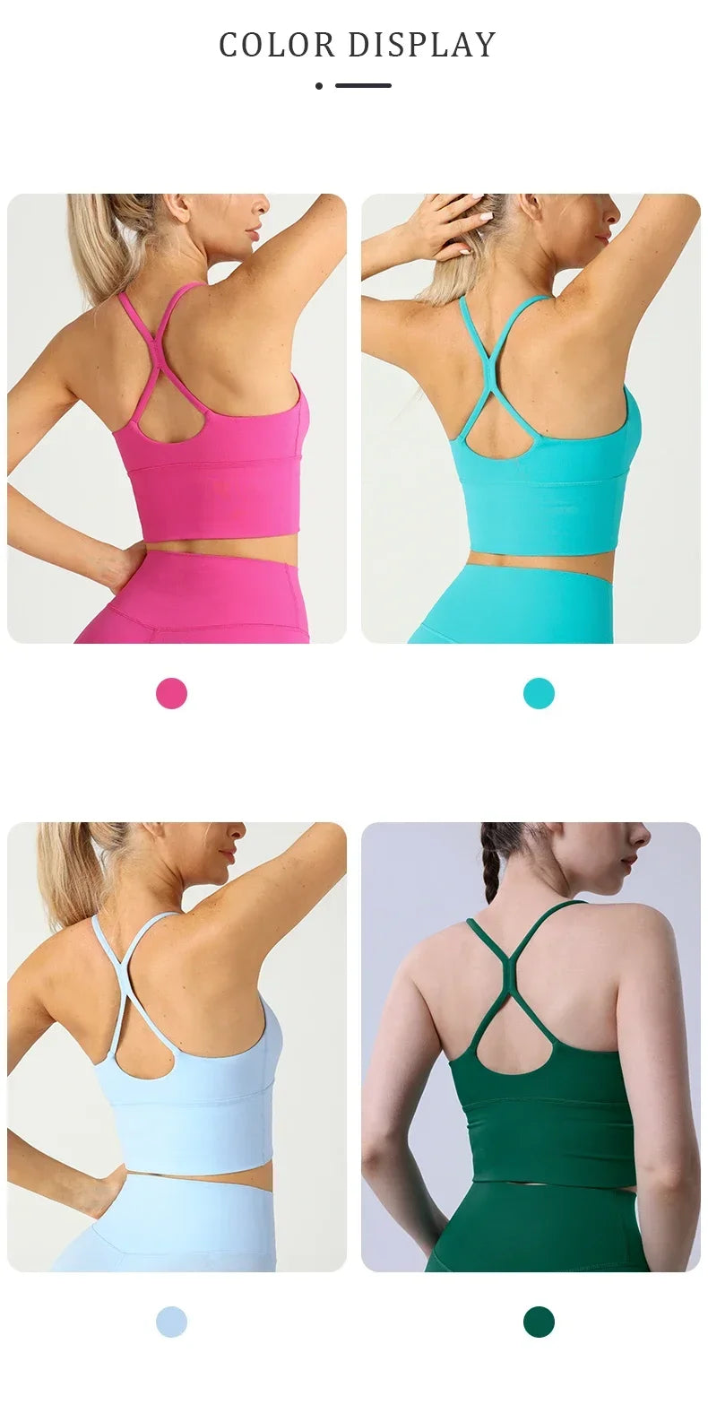 Yoga Cross Back Y Shape Sports Bra