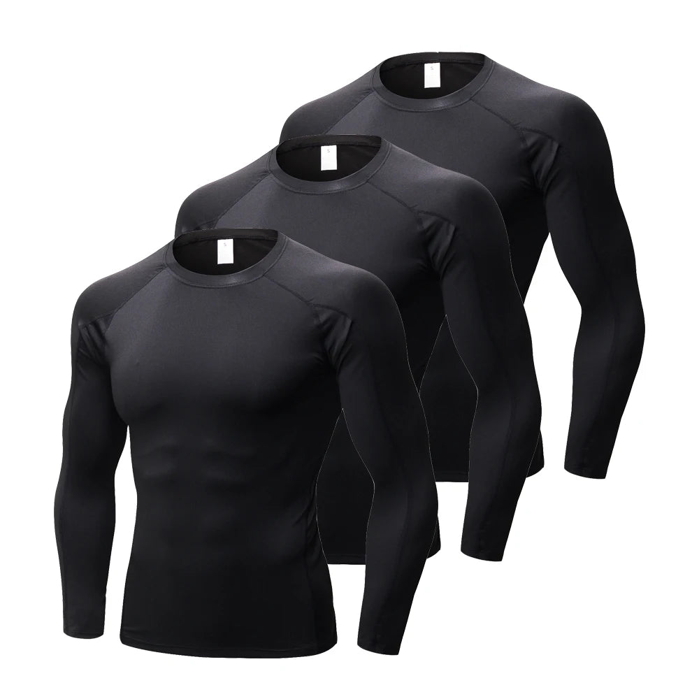 Mens Compression Shirt Long Sleeve