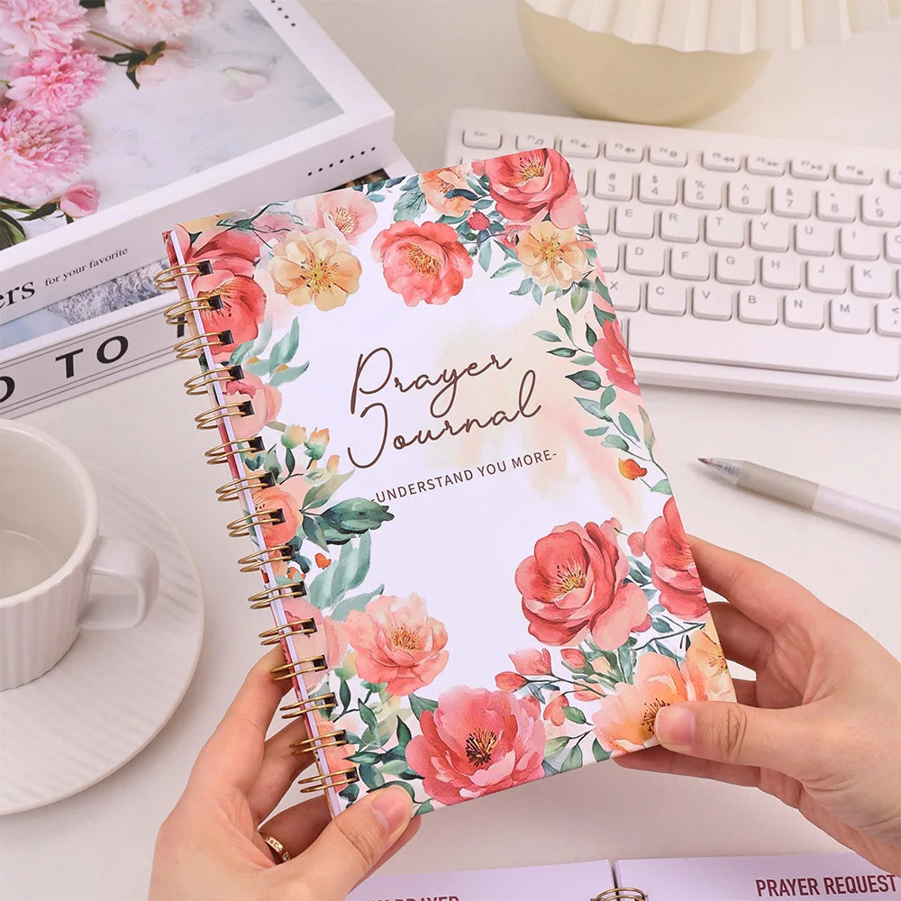 Hard Cover Spiral Bound Prayer Journal
