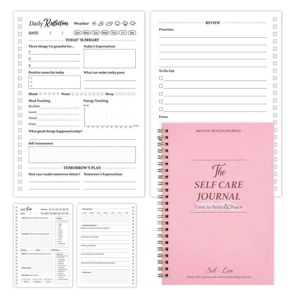 50 sheets Daily Self Care Journal