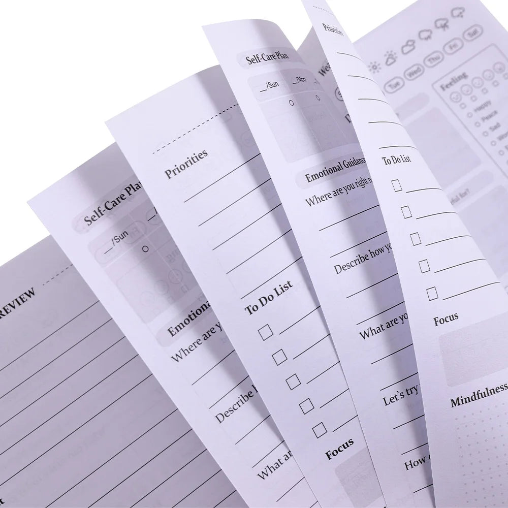 50 sheets Daily Self Care Journal