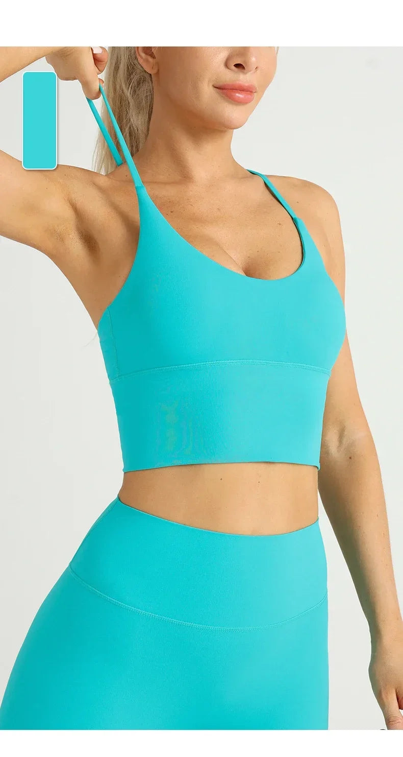 Yoga Cross Back Y Shape Sports Bra