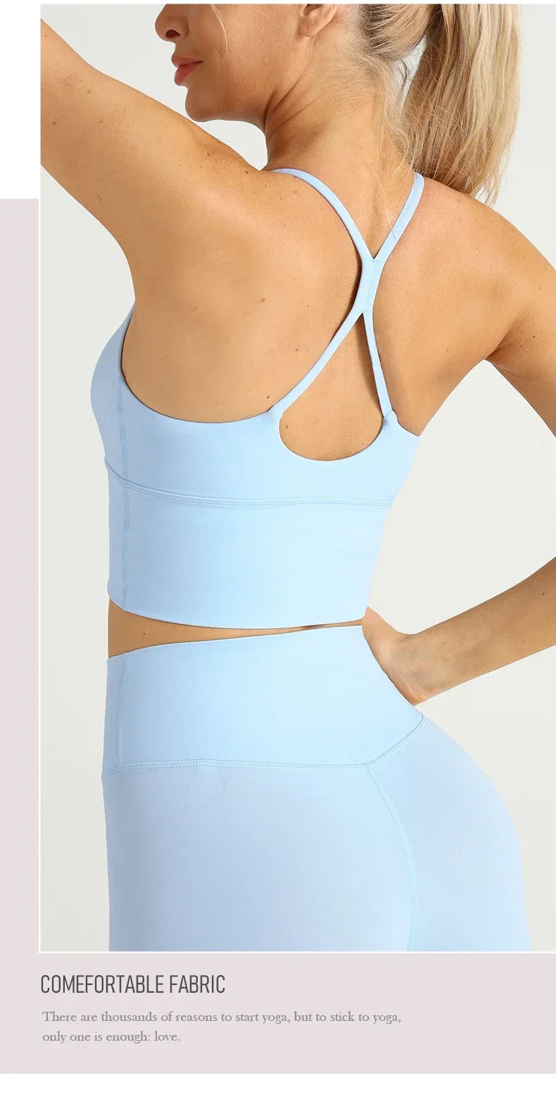 Yoga Cross Back Y Shape Sports Bra