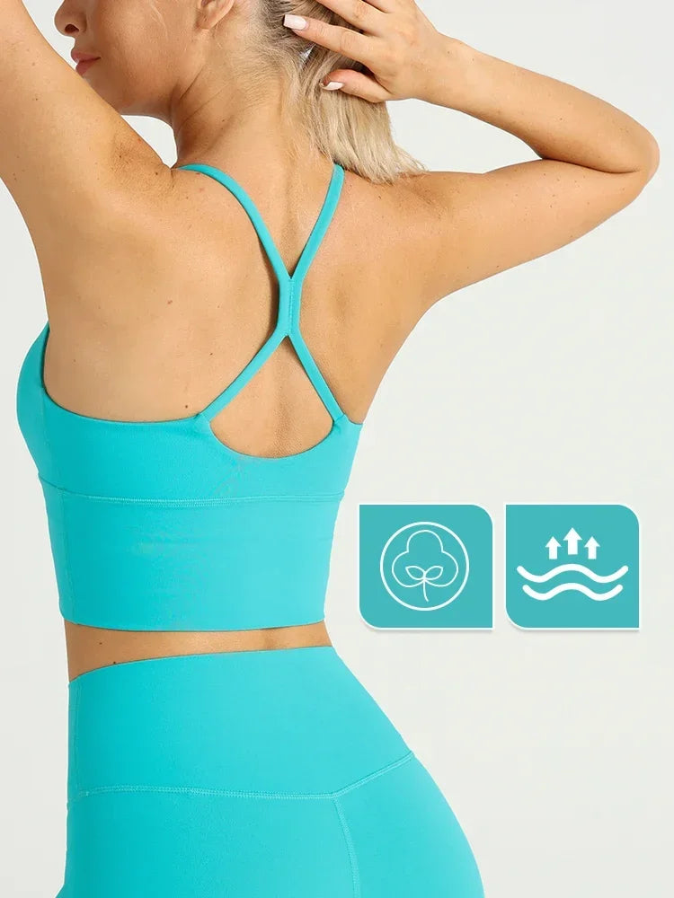 Yoga Cross Back Y Shape Sports Bra