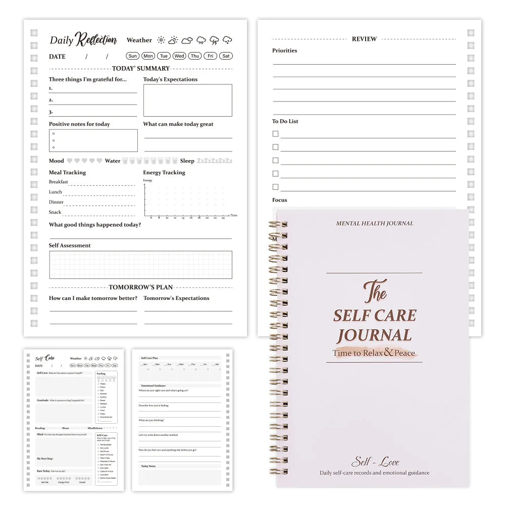 50 sheets Daily Self Care Journal