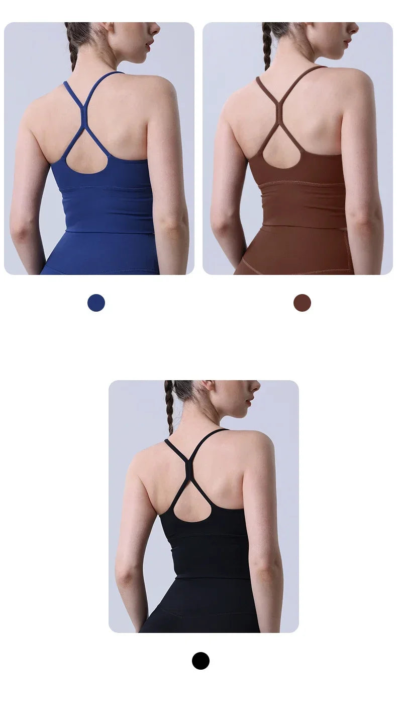 Yoga Cross Back Y Shape Sports Bra