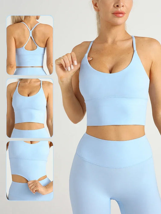 Yoga Cross Back Y Shape Sports Bra