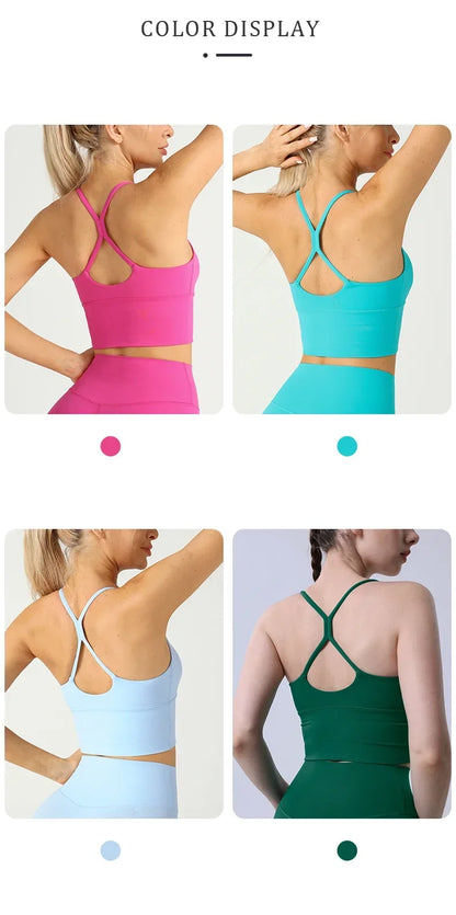 Yoga Cross Back Y Shape Sports Bra