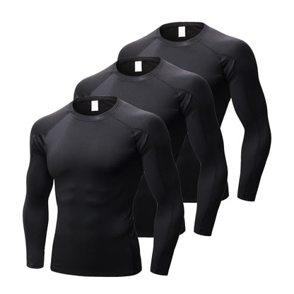 Mens Compression Shirt Long Sleeve