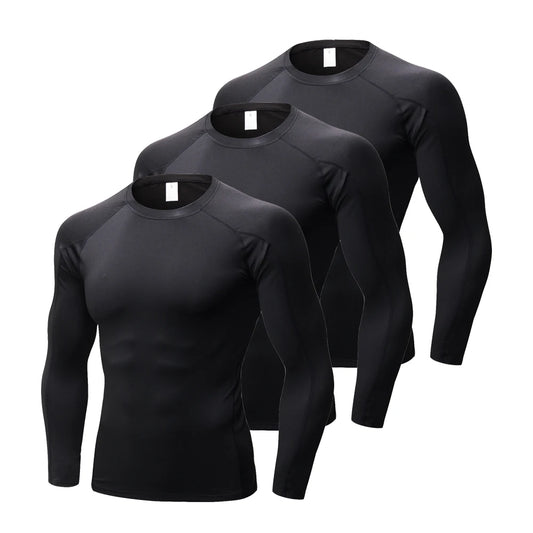 Mens Compression Shirt Long Sleeve