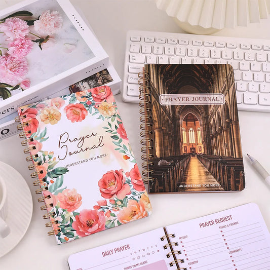 Hard Cover Spiral Bound Prayer Journal