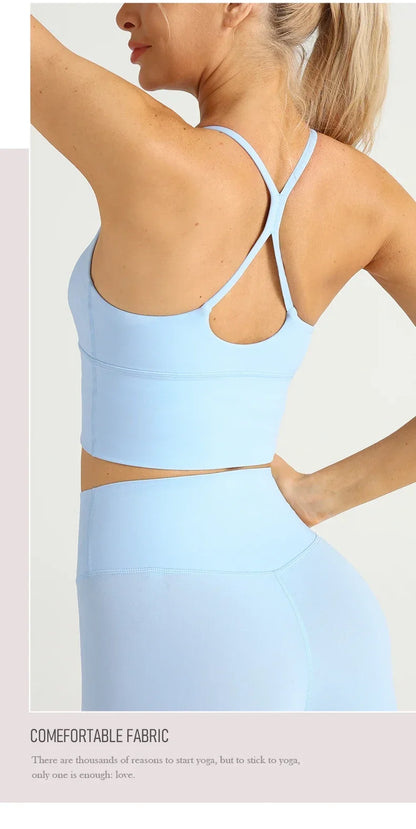 Yoga Cross Back Y Shape Sports Bra